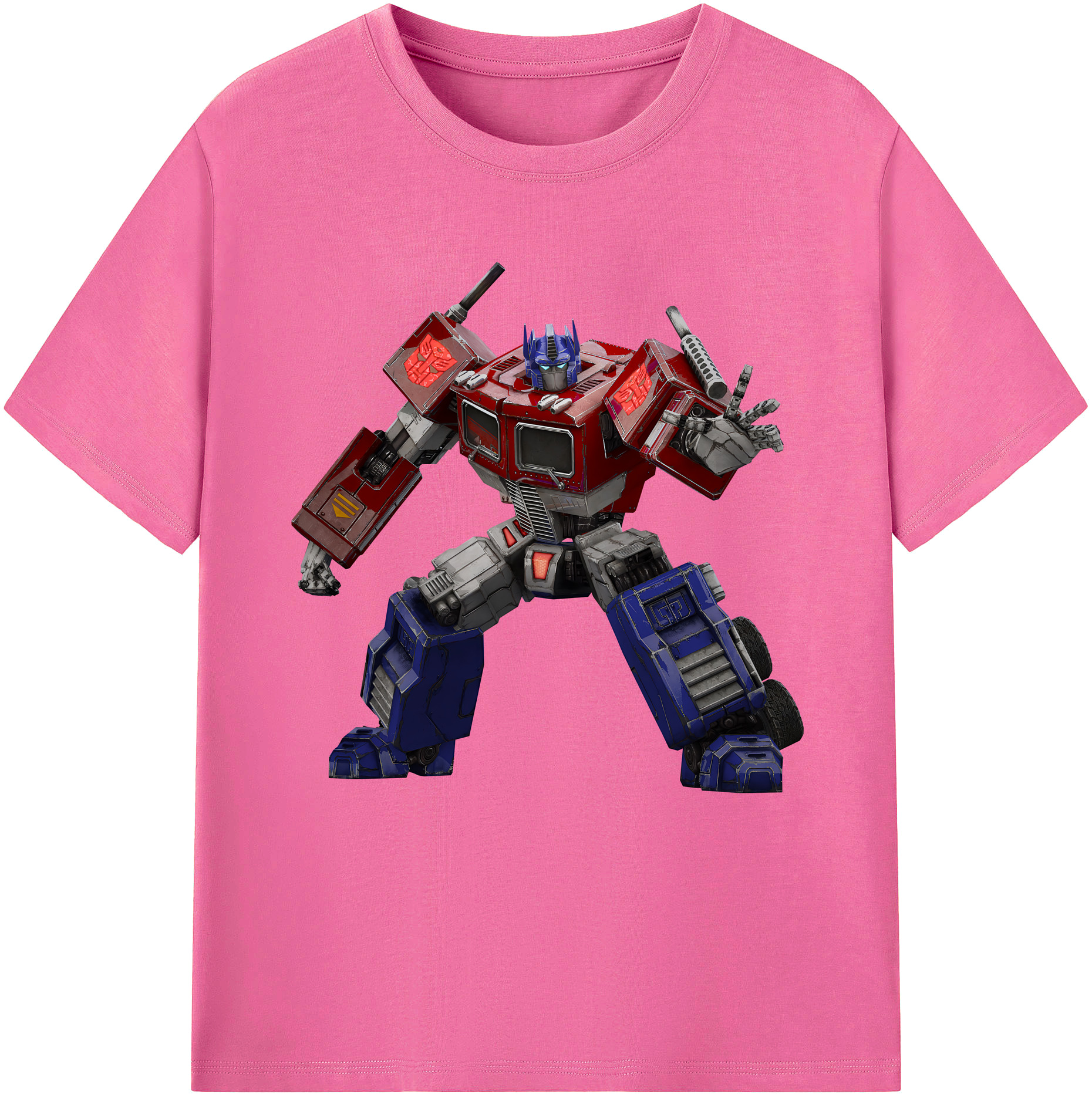 （画像用） Transformers トランスフォーマー レディースカジュアルプリントTシャツ（綿100％）